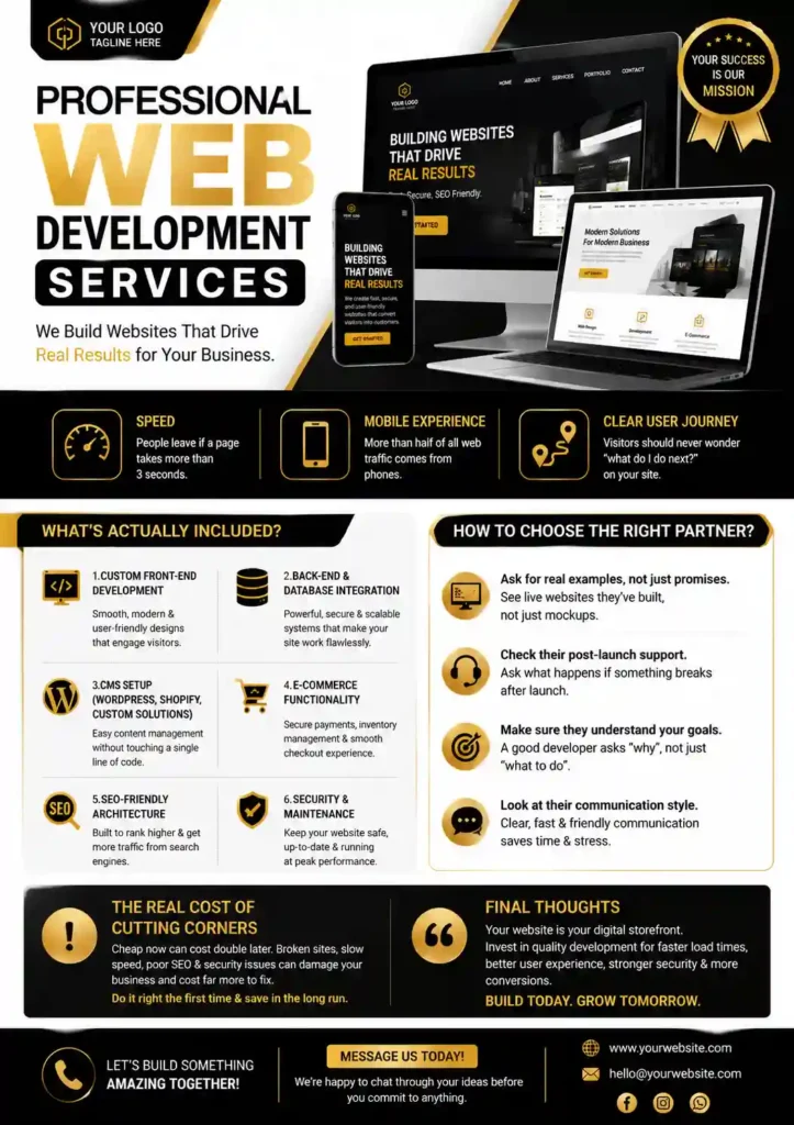 Website design and development