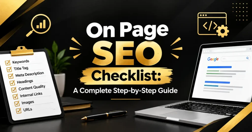 On Page SEO Checklist | A Complete Step-by-Step Guide