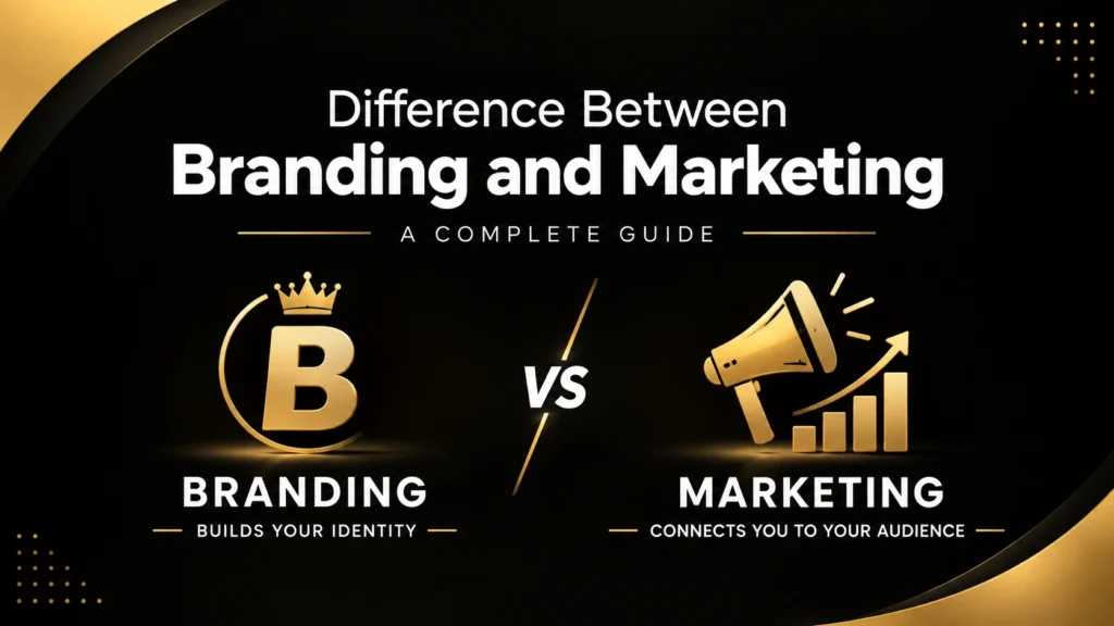 difference between branding and marketing